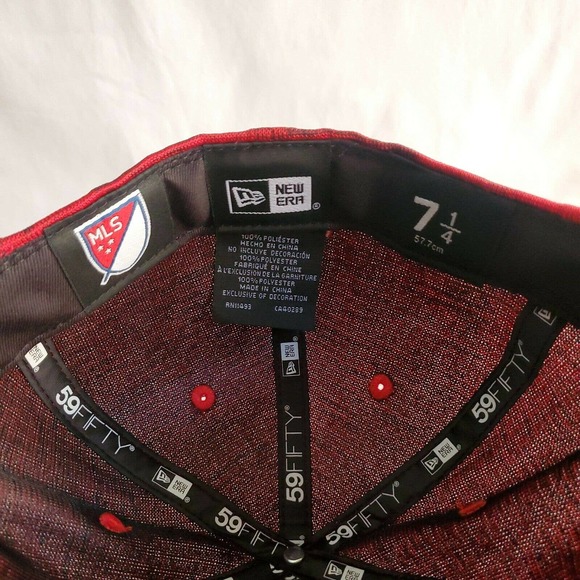 New Era 59fifty New York Red Bulls MLS Soccer Hat - Picture 7 of 7